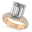 Emerald Lab Diamond Bridal Set 14K Rose Gold (7.77ct)