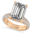 Emerald Lab Diamond Bridal Set 14K Rose Gold (9.77ct)