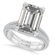 Emerald Lab Diamond Bridal Set Platinum (7.77ct)