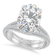 Oval Lab Diamond Bridal Set Platinum (3.77ct)