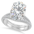Oval Lab Diamond Bridal Set Platinum (4.77ct)