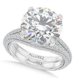 Round Lab Diamond Bridal Set Platinum (3.77ct)