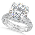 Round Lab Diamond Bridal Set Platinum (4.77ct)