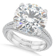 Round Lab Diamond Bridal Set Platinum (7.77ct)