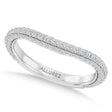 Round Lab Diamond Wedding Ring Band 18K White Gold (0.87ct)