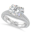 East-West Oval Lab Diamond Bridal Set Platinum (3.77ct)