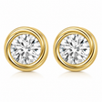 Twisted Rope Earring Jackets for Studs up to 10.50mm 14K Yellow Gold
