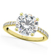 Round Lab Diamond Engagement Ring 14K Yellow Gold (2.21ct)