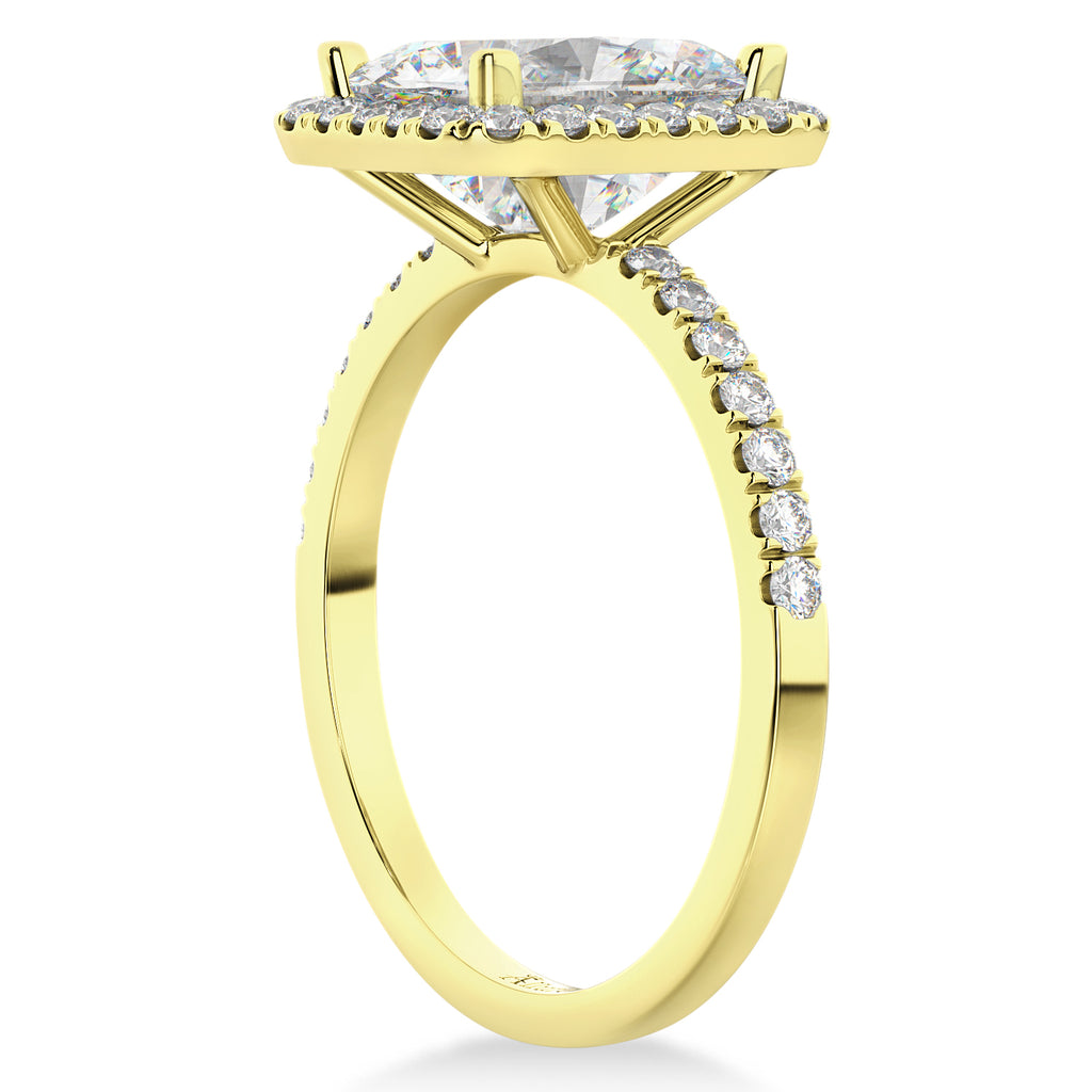 Emerald Cut Lab Diamond Engagement 14k Yellow Gold (3.32 ct)
