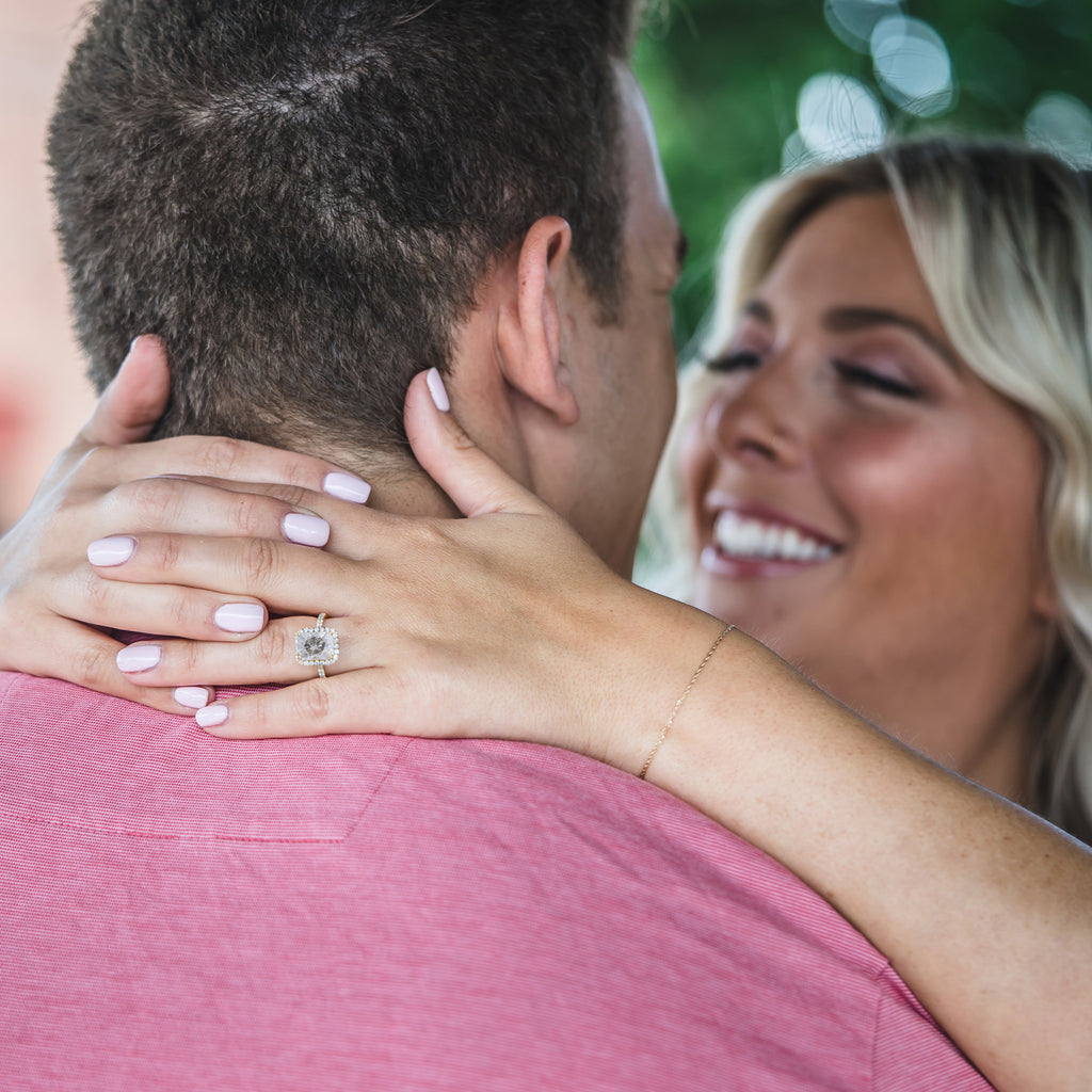 Salt & Pepper Diamond & Diamond Engagement 14k Yellow Gold (3.32 ct)