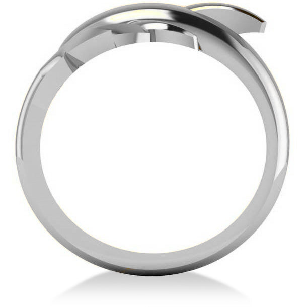 Summertime Dolphin Fashion Ring 14k White Gold