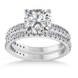 Diamond Cushion-Set Semi-Eternity Bridal Set 14K White Gold (2.66ct)