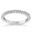 Lab Diamond Semi-Eternity Ring Wedding Band Palladium (0.41ct)