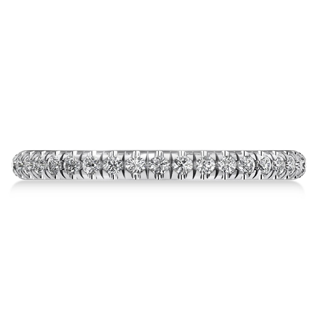 Lab Diamond Semi-Eternity Ring Wedding Band Palladium (0.41ct)