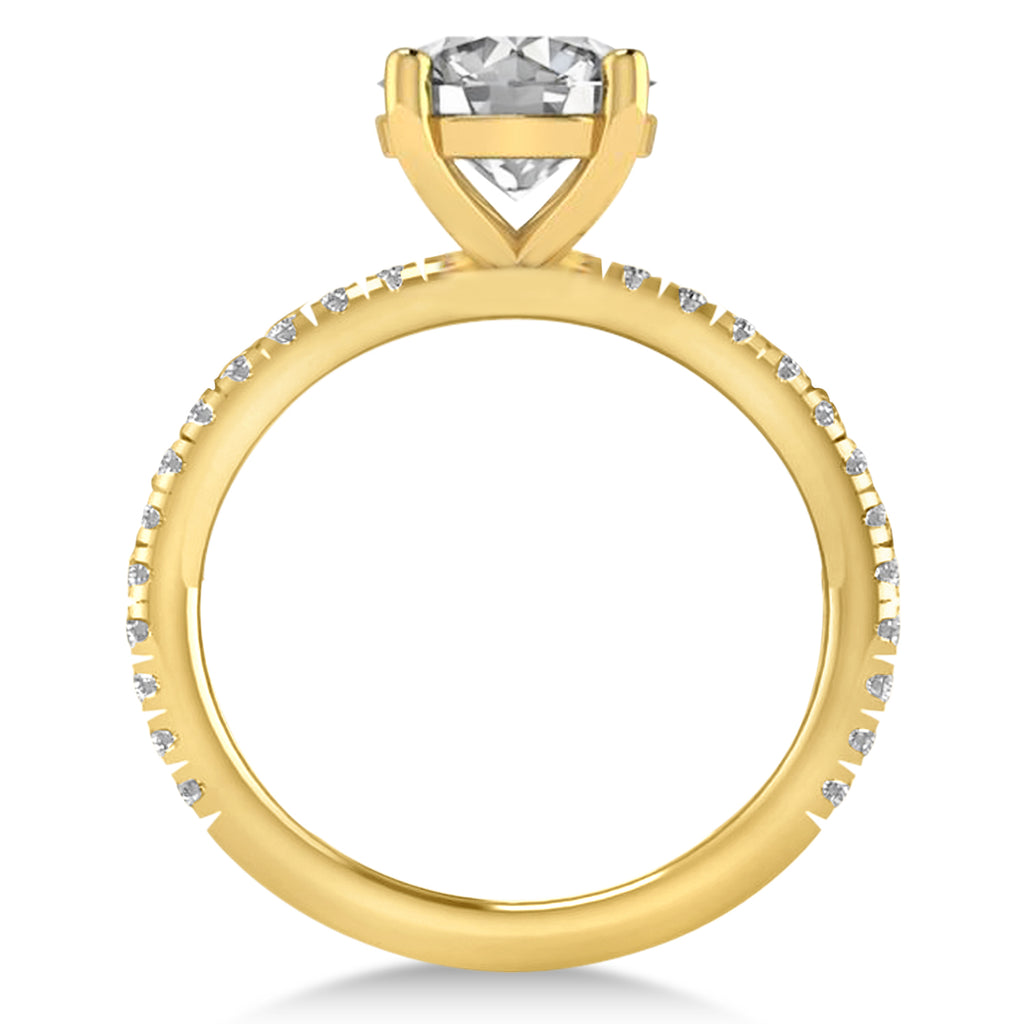 Diamond No Halo Engagement Ring 14k Yellow Gold (0.36ct)