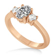 Oval Lab Diamond Three-Stone Engagement Ring 14k Rose Gold (1.20ct)