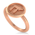 Jewish Chai Ring 14K Rose Gold