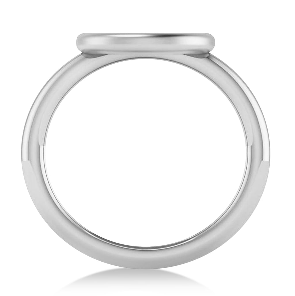 Jewish Chai Ring 14K White Gold