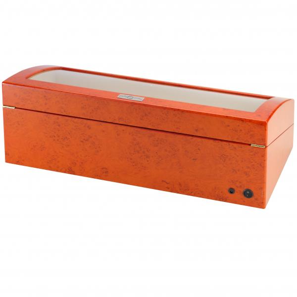 Eight Watch Winder & Watch Box in Burl Wood