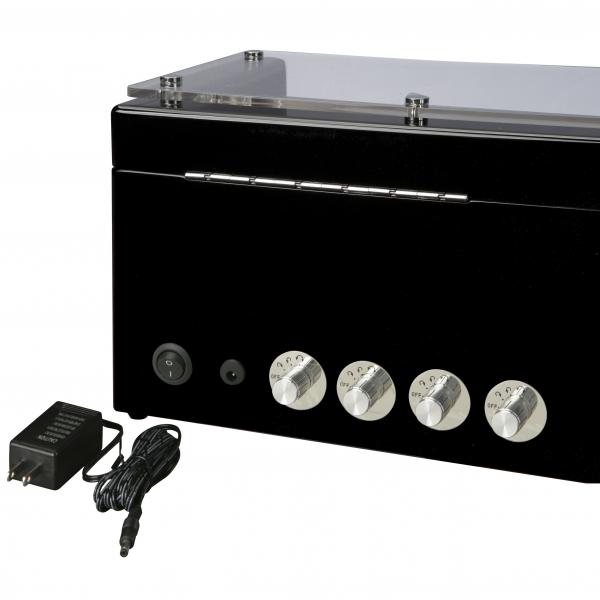 High Gloss Black Eight Watch Winder Cube