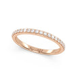 Lab Diamond Pave Wedding Band Ring 14K Rose Gold (0.22ct)