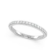 Natural Diamond Accented Wedding Band 14K White Gold (0.22ct)