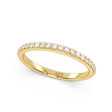 Lab Diamond Pave Wedding Band Ring 14K Yellow Gold (0.22ct)