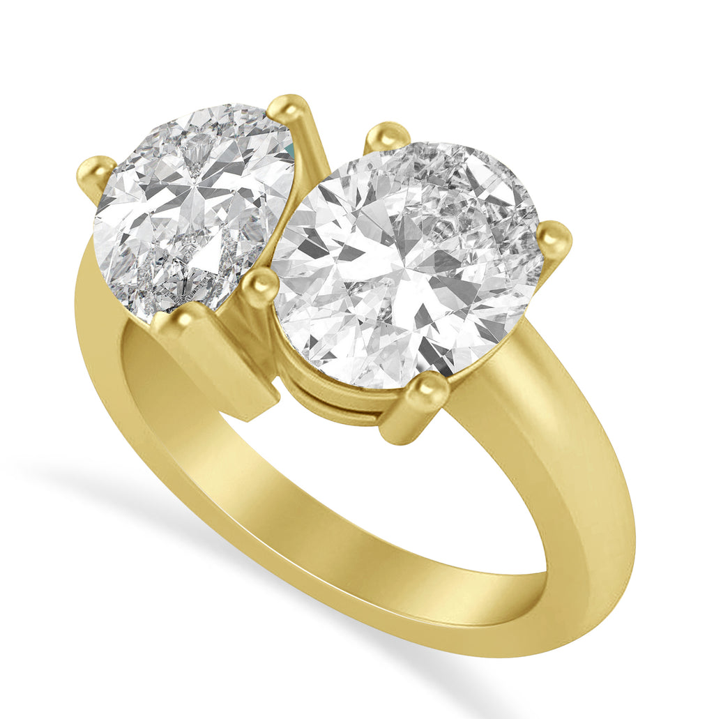 Pear/Oval Diamond Toi et Moi Ring 18k Yellow Gold (6.00ct)