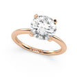 Lab Diamond Solitaire Engagement Ring 14K Rose Gold (3.00ct)
