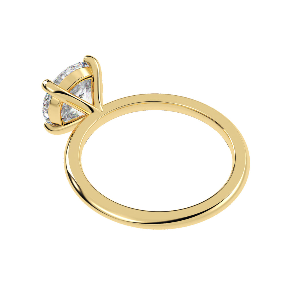 Diamond Solitaire Engagement Ring 14K Yellow Gold (3.00ct)
