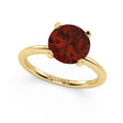 Ruby Solitaire Engagement Ring 14K Yellow Gold (3.50ct)