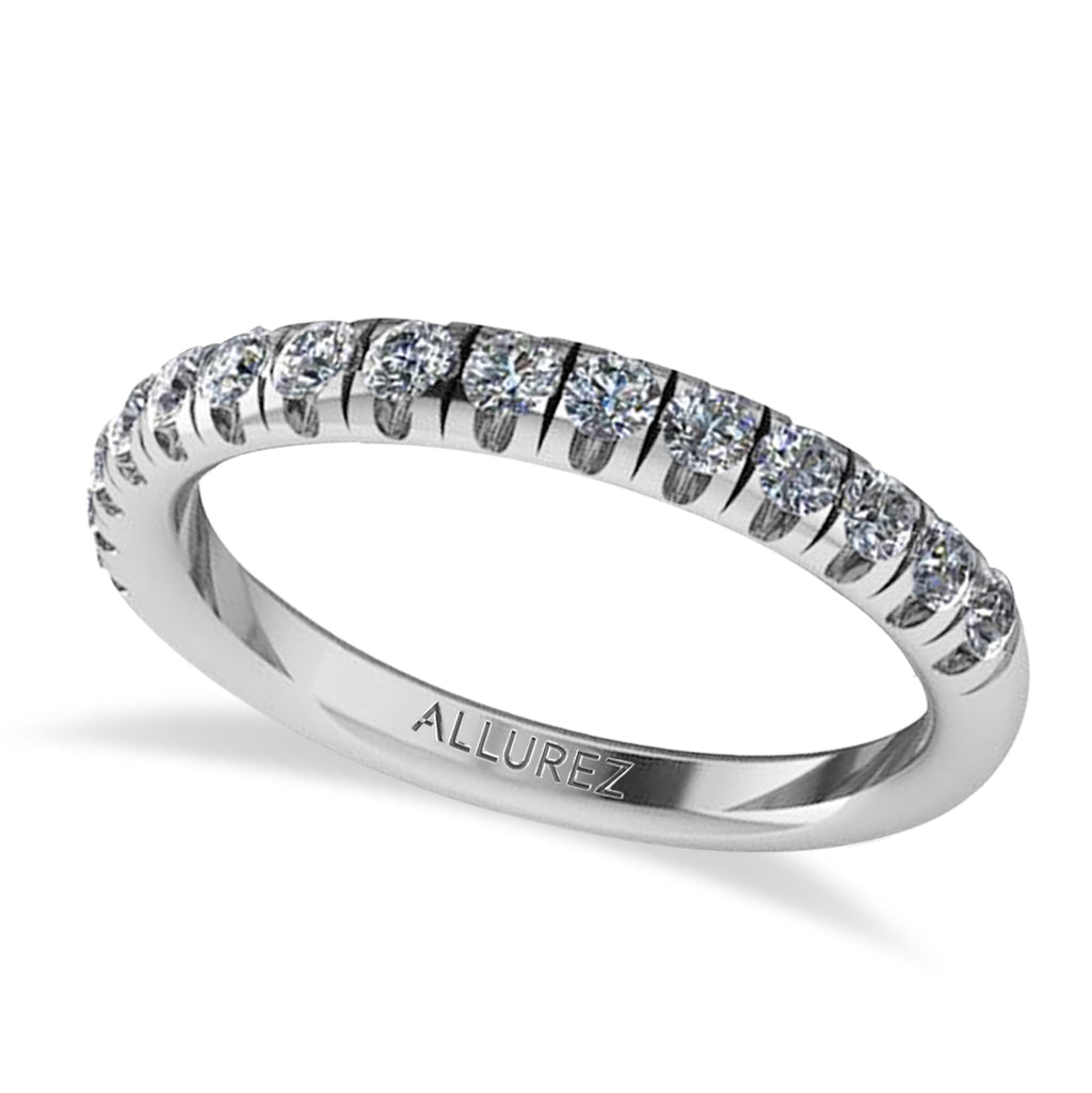 Round Moissanite Diamond Solitaire Ring Bridal Set 14K White Gold (5.87ct)