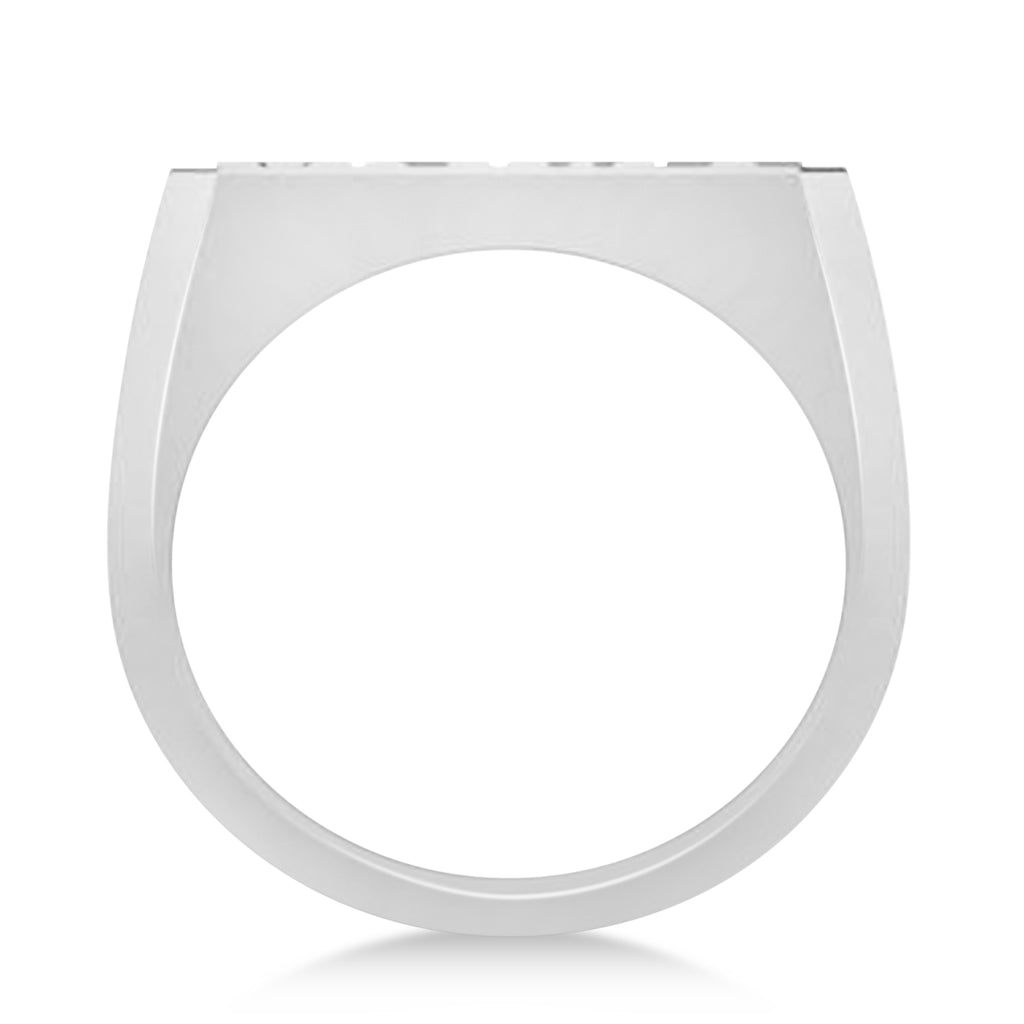 United States Army Men's Signet Fashion Ring 14k White Gold