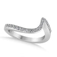 Lab Diamond Accented Tension Set Wedding Band Palladium (0.18ct)