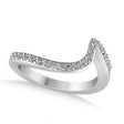 Lab Diamond Accented Tension Set Wedding Band Platinum (0.18ct)