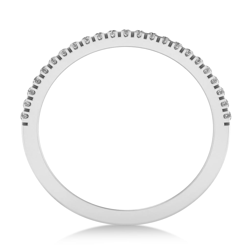 Diamond Jewish Star of David Mens Ring 14K White Gold (.46ct)