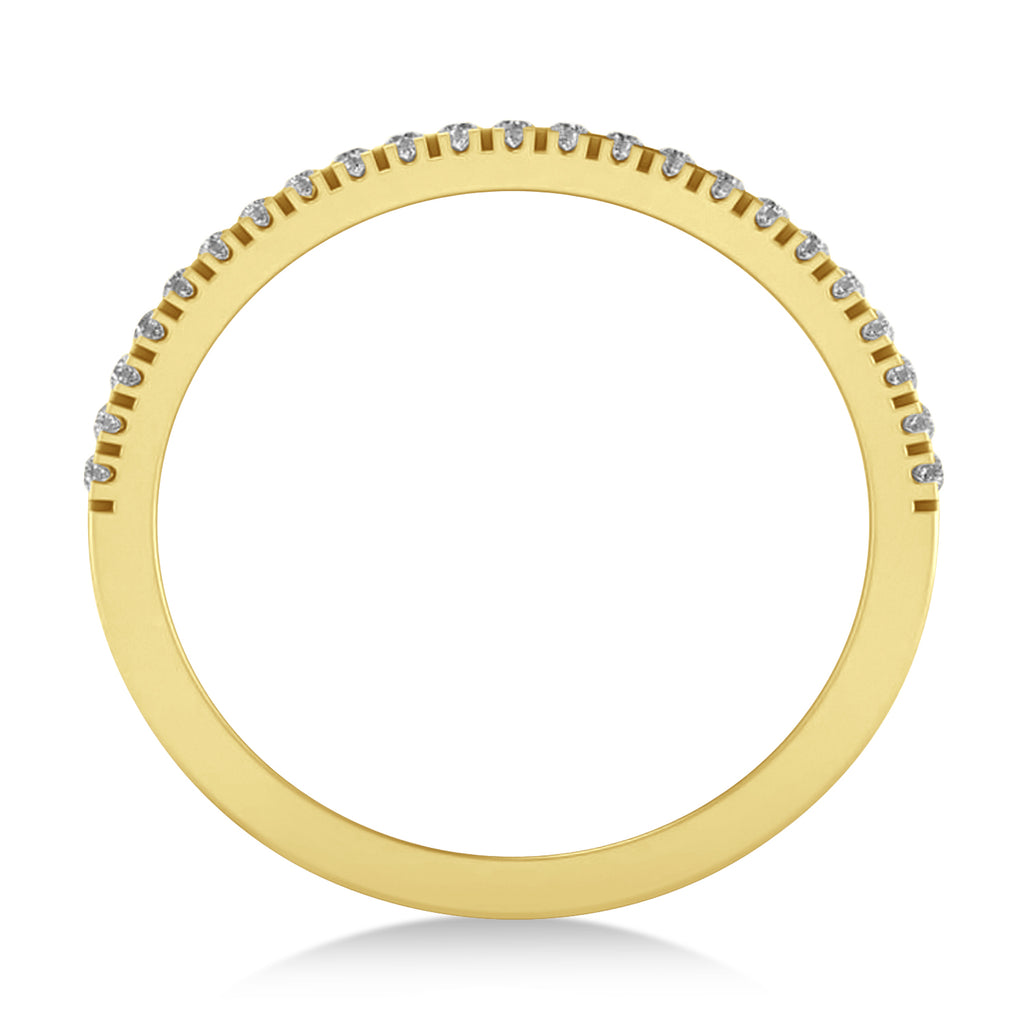 Diamond Jewish Star of David Mens Ring 14K Yellow Gold (.46ct)