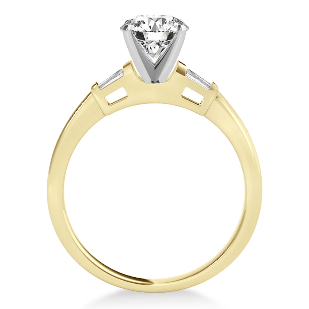 Tapered Baguette 3-Stone Diamond Engagement Ring 14k Yellow Gold (0.10ct)