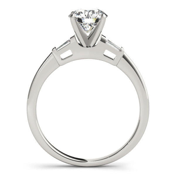 Tapered Baguette 3-Stone Diamond Bridal Set Palladium (0.30ct)