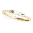 Tapered Baguette 3-Stone Diamond Wedding Band 14k Yellow Gold (0.20ct)