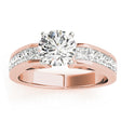 Diamond Princess cut Engagement Ring 14k Rose Gold (1.00ct)