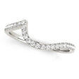 Diamond Contoured Wedding Band Palladium 0.17ct