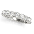 Luxury Lab Diamond Eternity Wedding Ring Band 18k White Gold 2.61ct