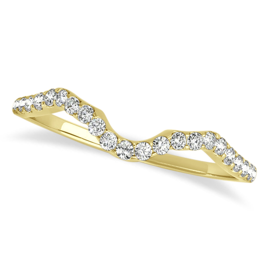 Twisted Heart Diamond Engagement Ring Bridal Set 14k Yellow Gold (1.07ct)