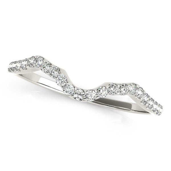 Twisted Round Moissanite Bridal Sets 18k White Gold (0.57ct)