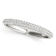 Diamond Accented Wedding Band 14k White Gold (0.50ct)