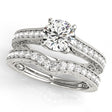 Vintage Diamond Engagement Ring Bridal Set 18k White Gold (2.50ct)