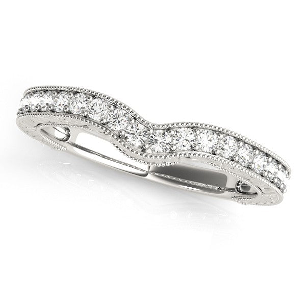 Vintage Diamond Engagement Ring Bridal Set 18k White Gold (2.50ct)