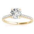 Diamond Single Row Engagement Ring 18k Yellow Gold (0.11ct)