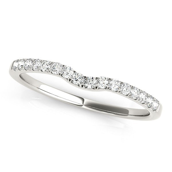 Diamond Single Row Bridal Set 14k White Gold (0.22ct)